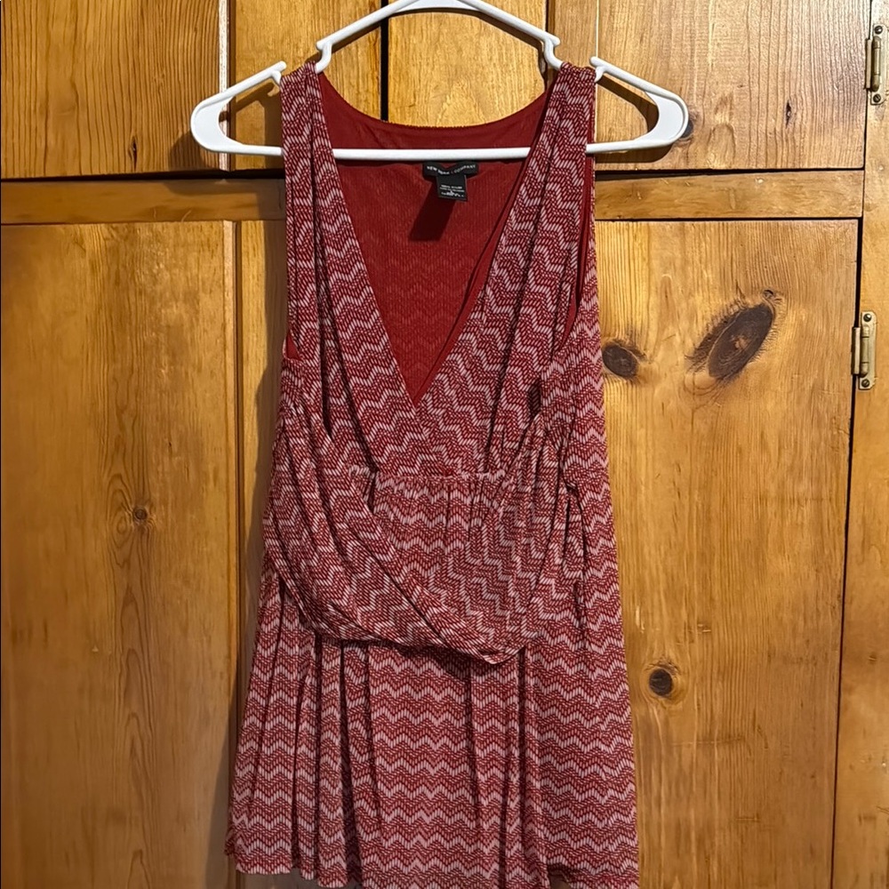 Red Chevron Sleeveless Shirt